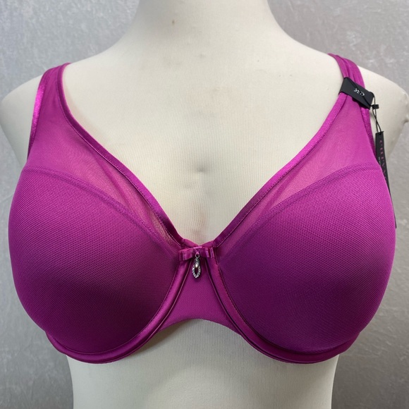 NWT Curvy Couture mesh push up bra - Picture 2 of 7